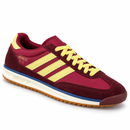 Adidas SL 72 – Burgundy Yellow: vista frontal direita