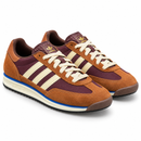 Adidas SL 72 Caramel Burgundy Off White: par em três quartos