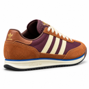 Adidas SL 72 Caramel Burgundy Off White: vista traseira em três quartos