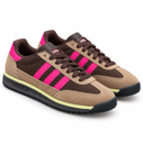 Adidas SL 72 em Couro – Tan Pink Mint — par em perspectiva