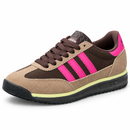 Adidas SL 72 em Couro – Tan Pink Mint — vista frontal esquerda