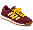 Adidas SL 72 – Marsala/Yellow — vista frontal direita