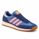 Adidas SL 72 Azul/Rosa - lado oposto em três quartos