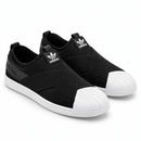 Adidas Slip On - Black White — 2