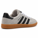 Adidas Spezial em Couro Gray Black: vista traseira em três quartos