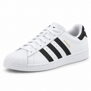 Adidas Super Star White, vista frontal esquerda