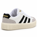 Adidas Sapatênis Trap Sup White Black Gray: vista traseira em três quartos