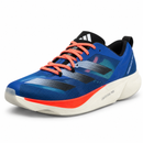 Adidas Adizero Adios Pro 3 – Blue Orange — vista frontal em diagonal