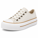 All Star Platform PU – Sand — foto 3 em fundo branco
