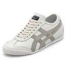 Asics Onitsuka Tiger Couro - Off White/Gray - vista frontal em três quartos