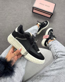 Tênis casual quenz miu miu - Preto