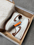 Nike Air force f1 luxo - Branco/chocolate