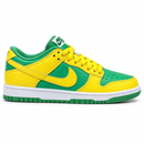 Dunk Low Pro Brasil – perfil lateral com cadarço Yellow