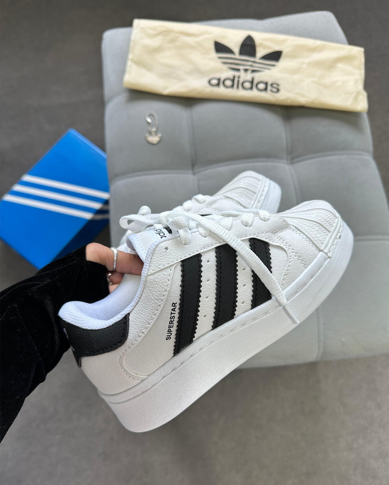 Super Star plataforma - branco/preto