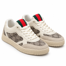 Gucci Re-Web Sneaker – Off-White & Beige — foto 2 em fundo branco