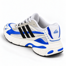 Adidas x Pharrell Jellyfish White & Blue — traseira diagonal em fundo branco