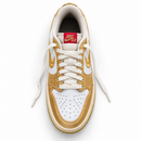 Jordan Low LX Gold White/Gold — vista superior vertical, ponta para baixo