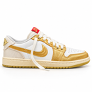 Jordan Low LX Gold White/Gold, foto de estúdio 01
