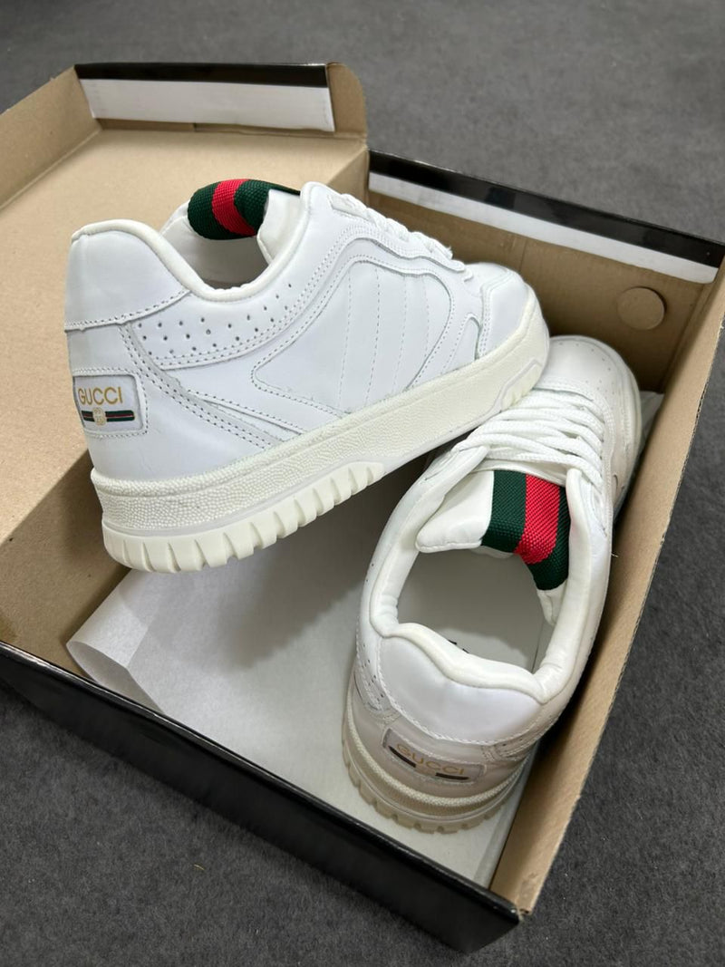 Gucci Rhyton em couro - Branco/vermelho