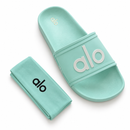 Kit Alo Slide + Tiara aqua-green — detalhe do slide e tiara
