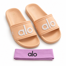 Kit Alo Slide + Tiara orange — par e tiara em estúdio