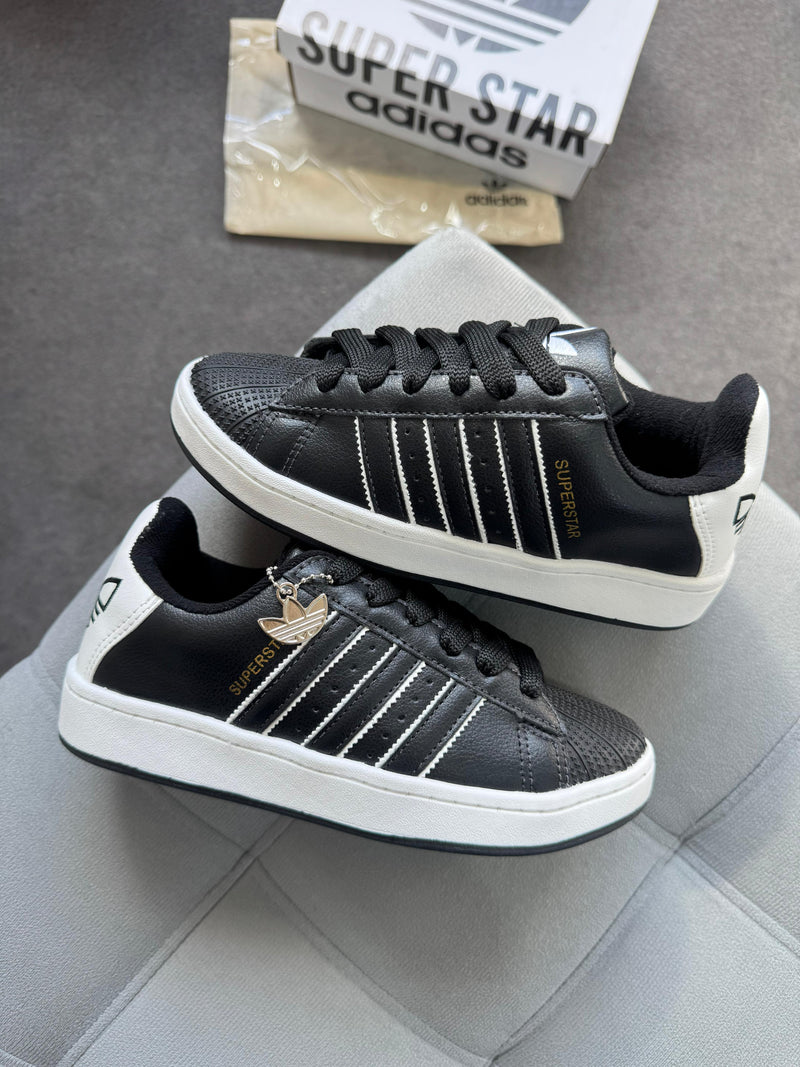 Adidas super star tryber -  Preto/Branco