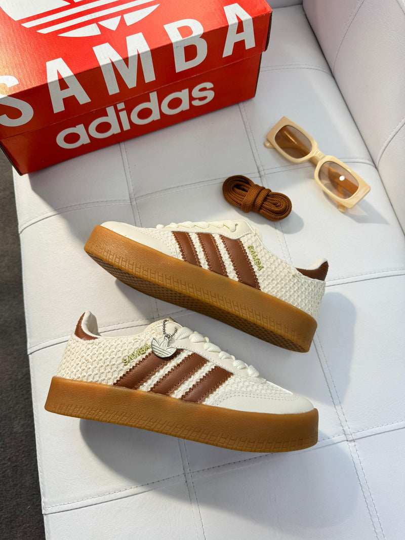 Adidas Sambae tricote - Off/caramelo