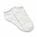 Kit com 3 Pares de Meias Soquete Lisas - White — modelo em fundo branco