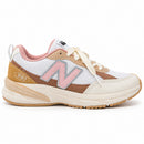 New Balance 990 Bege/Rosa — vista lateral
