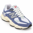 New Balance 9060 Azul, vista frontal lateral em três quartos com a ponta para a direita, fundo branco