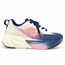 New Balance FullCell Rebel V5 Off White/Marinho — lateral, ponta para a direita