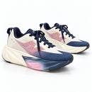 New Balance FullCell Rebel V5 Off White/Marinho — par em três quartos