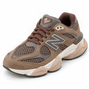 New Balance 9060 Chocolate — vista frontal em três quartos, ponta à esquerda