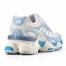 New Balance 9060R Azul BB — vista traseira baixa em três quartos