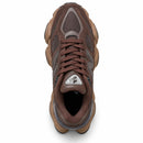 New Balance 9060 Café/Preto — vista superior, biqueira para cima