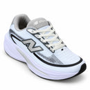 New Balance Elipse - Branco/Cinza - frente em três quartos à direita