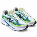 New Balance Elipse - Verde/Azul/Branco - par em três quartos
