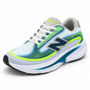 New Balance Elipse - Verde/Azul/Branco - frente em três quartos à esquerda