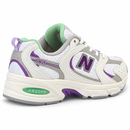 New Balance 530 studio rear three-quarter view, heel facing lower left