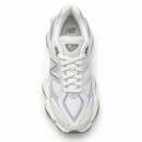 New Balance 9060 Light Grey & White — vista superior