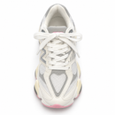 New Balance 9060 White, Grey & Pink — vista superior dos cadarços
