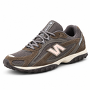 New Balance 204L Leather – Coffee, Graphite & Rose — foto 3 em fundo branco