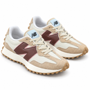 New Balance 327 Off/Bordo - par em três quartos