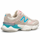New Balance 9060 – Beige, Blue & Rose — foto 5 em fundo branco