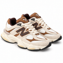 New Balance 9060 – Beige & Hazelnut — foto 2 em fundo branco