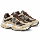 New Balance 9060 – Tan & Coffee — foto 2 em fundo branco