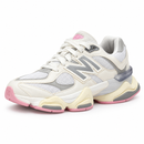 New Balance 9060 – White, Grey & Pink — foto 3 em fundo branco