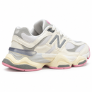 New Balance 9060 – White, Grey & Pink — foto 5 em fundo branco
