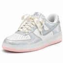 Nike Air Force Cinza/Rosa – frente esquerda