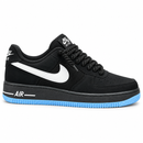 Nike Air Force F1 Black Sky Blue — vista de estúdio 1